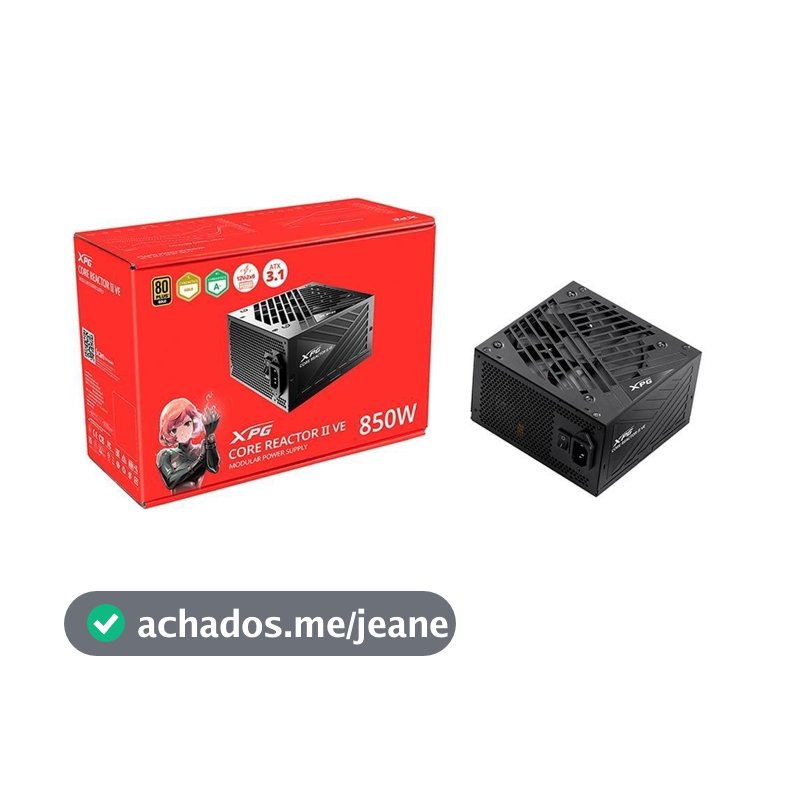 Fonte XPG Core Reactor II VE 850W Modular 80 Plus Gold