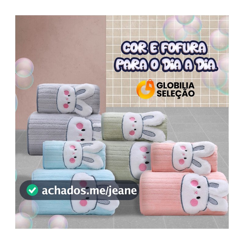 Kit Toalhas Banho e Rosto 2 Peças - Rosto Grande Macia Toalha de Banho Grande e Grossa Jogo de Toalha de Banho