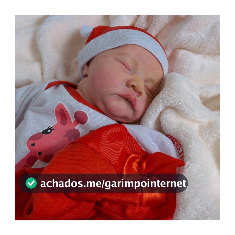 Bebê Reborn Boneca Realista Silicone Olhos Fechados Pode Dar Banho