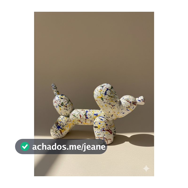 Decoração Criativa Picasso Dog – Escultura Decorativa Feita à Mão em Cerâmica Fria
