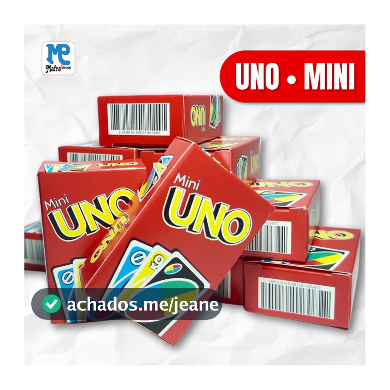 Jogo de Cartas "UNO - Mini" Genérico - 55 cartas