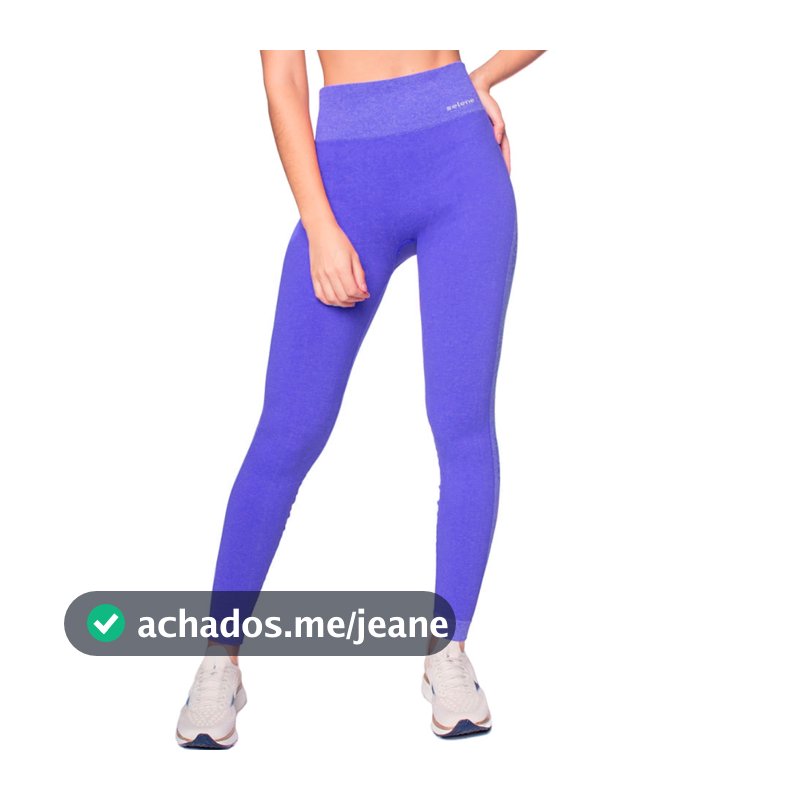 Calça Legging Selene Feminina Poliamida Sem Costura Fitness Academia Cós Alto Sem Transparência