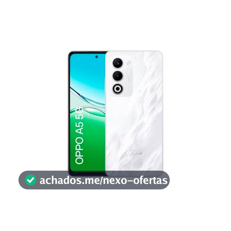 Smartphone A5 5G Tela 6.67 Polegadas 256GB 8GB RAM Câmera 50MP OPPO