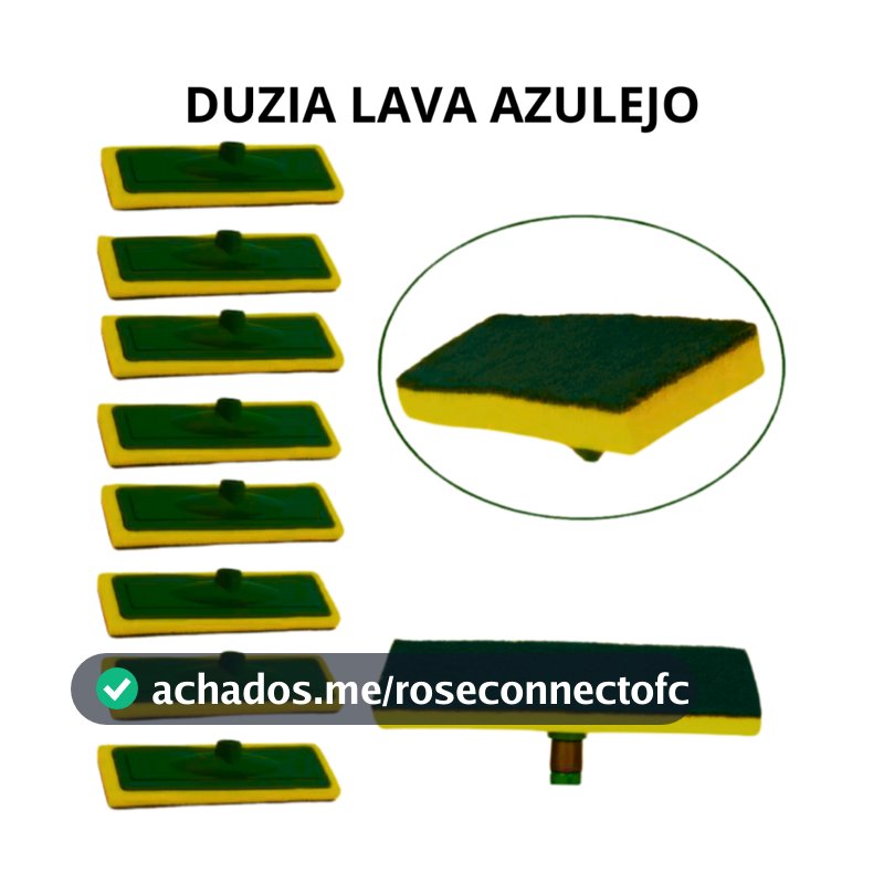 Kit Esfregão Lava Azulejo Esponja Abrasiva Limpa Piso Rodo Refil  Limpa Piso Porcelanato Chão