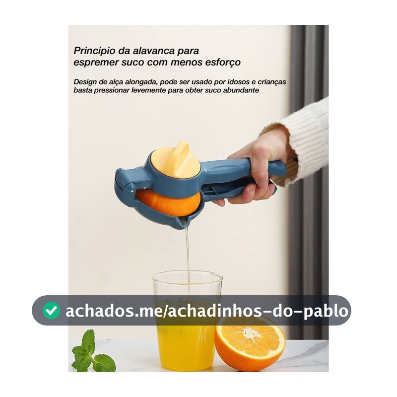 Espremedor Manual de Limão e Laranja de Plástico de Grau Alimentício Reforçado - Espremedor de Frutas e Limas