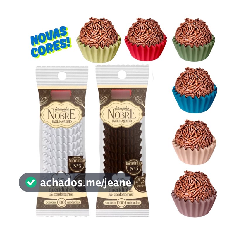100-500 Forminha Nobre No5 Forneável Impermeável Marrom Branca Fácil Manuseio
