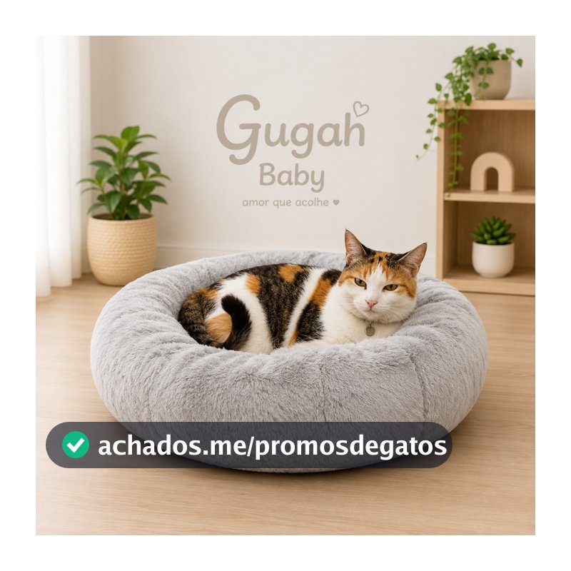 Cama Pet Redonda Cães E Gatos Caminha Nuvem Fofa Com Fundo Impermeável