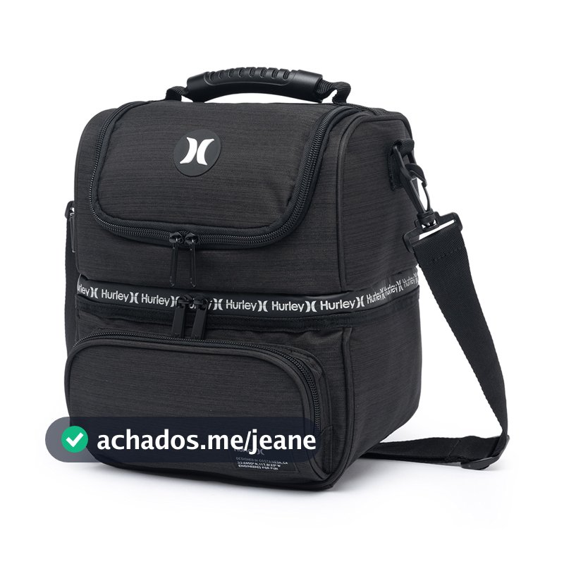 Lancheira Hurley Bolsa Térmica Marmita Fitness Academia Lanche Espaçosa Resistente