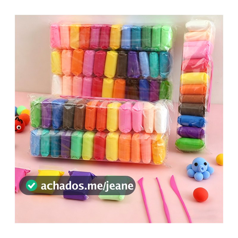 60 a 240 PCS Massinha Argila EVA Macia Leve Cores Ferramentas Massa Não Não-Tóxica + Acessórios 660