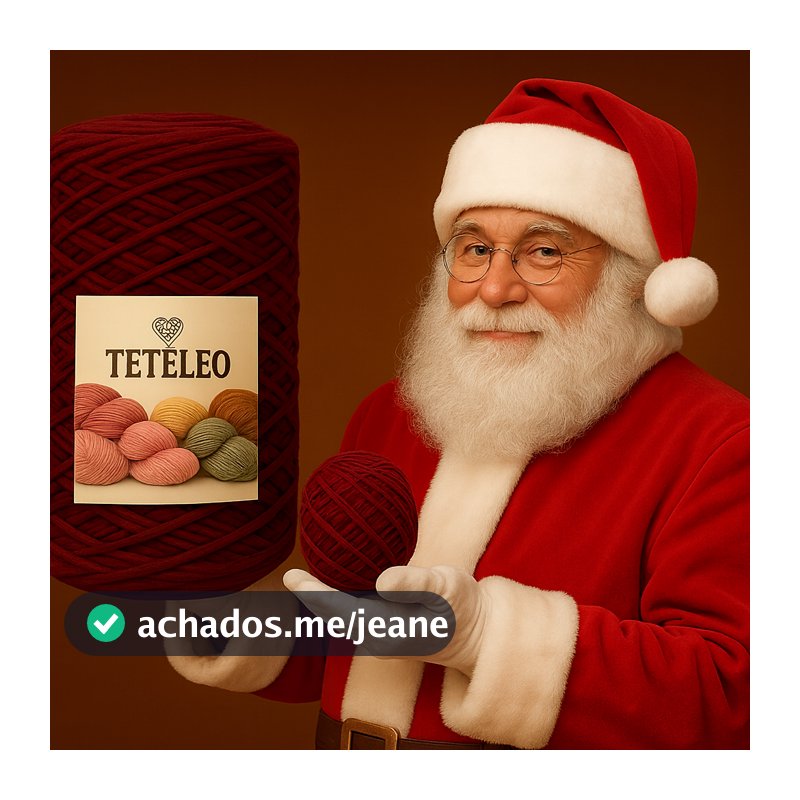 Barbante Para Crochê Teteleo  Fio Premium Número 6 Colorido N.º 6 Colorido Tricô Artesanato