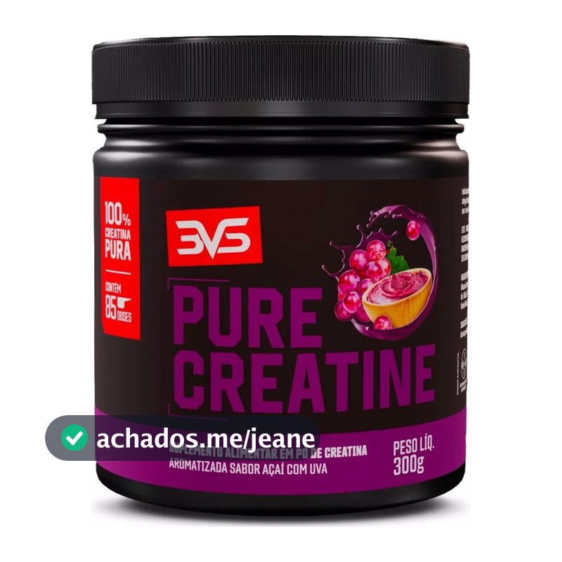 Creatina Monohidratada Saborizada - 300g - 100% Pura - Pure Creatine 85 doses