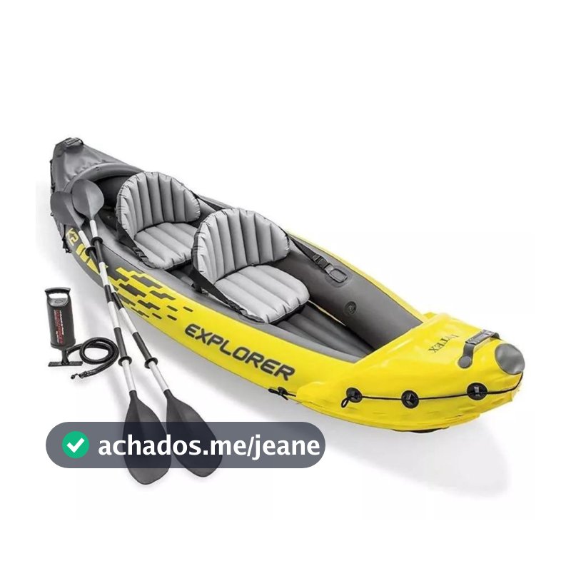 CAIAQUE EXPLORER K2 PVC SUPER FORTE + REMO ALUMINIO BANCO ENCOSTO AJUSTAVEL