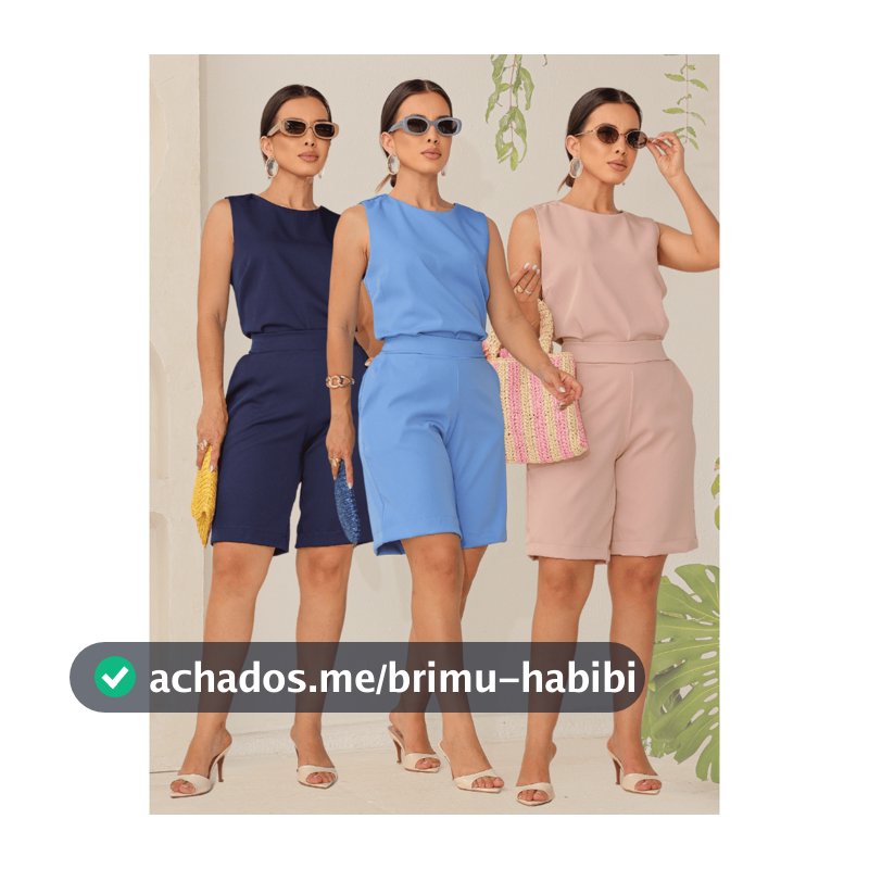 Conjunto alfaiataria feminino Short mais Blusa Casual