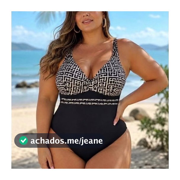 Maiô Plus Size Feminino Estampado com Bojo Fixo Alça Regulável Amarração nas Costas Moda Praia