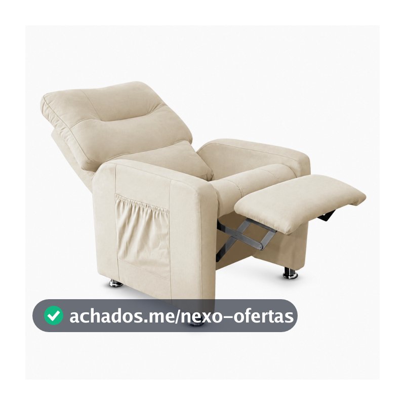 Poltrona do Papai Reclinável Conforto Premium para Estética Tecido Suede - Meu Lar Decorações