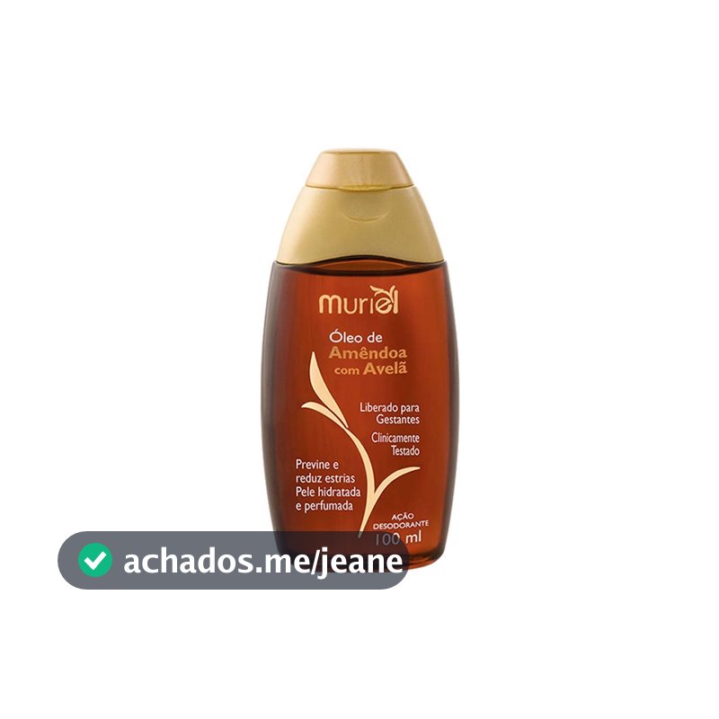 Óleo Corporal Muriel  Amêndoa Com Avelã 100ml