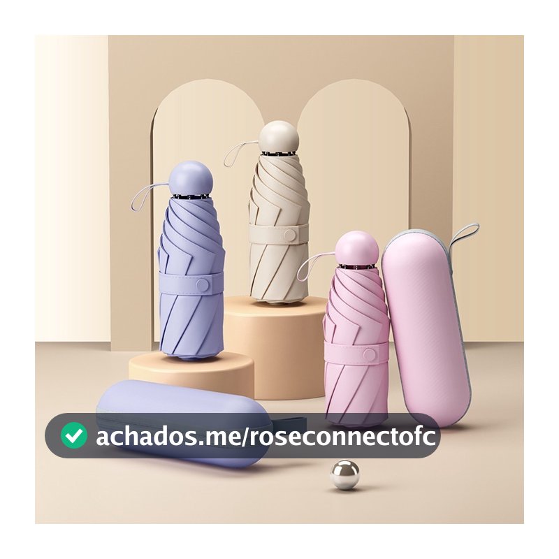 Guarda Chuva de sol Caso Óculos Da Cápsula ultra light mini Sombrinha Bolso
