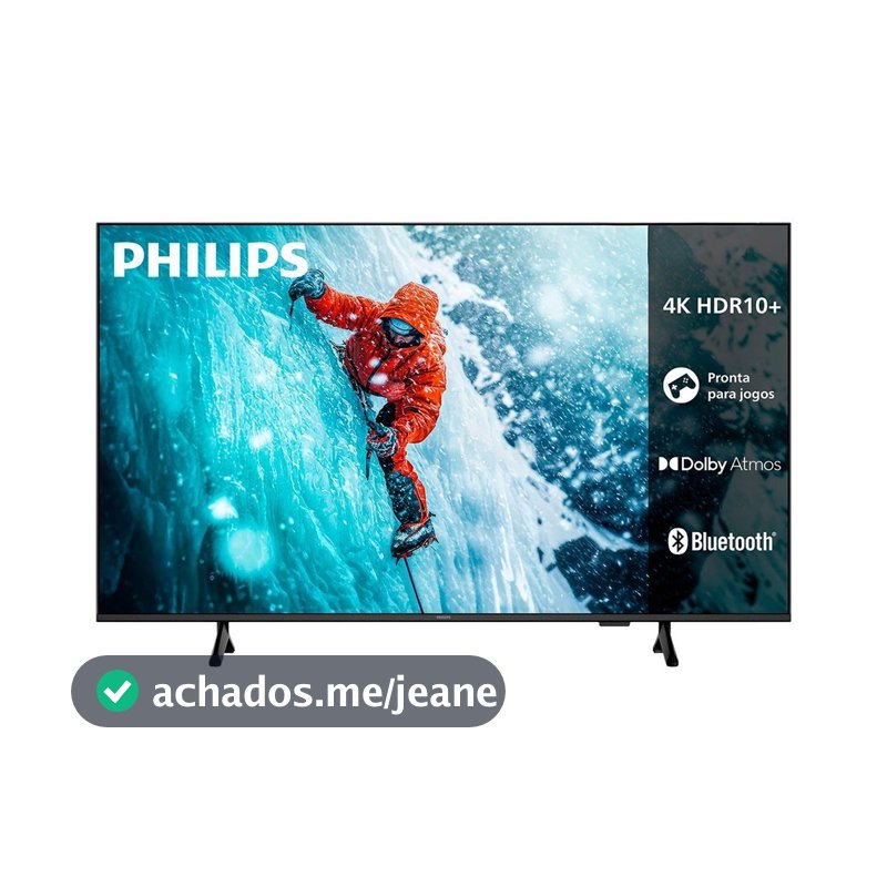 Smart TV 50" DLED Philips 50PUG7300/78 - com Bluetooth 5.0, 3 HDMI + 2 USB, 4K UHD, HDR10+