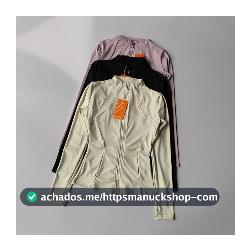 Mulheres Jaqueta Esportiva Zip Fitness Yoga Camisa Treino Correndo Casacos Quente Ginásio Manga Longa Superior Cardigan