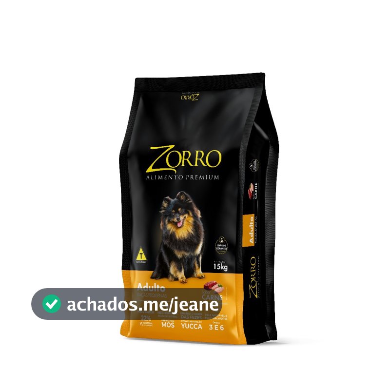 Ração Zorro Cão Adulto Raças Pequenas Carne 10,1 kg