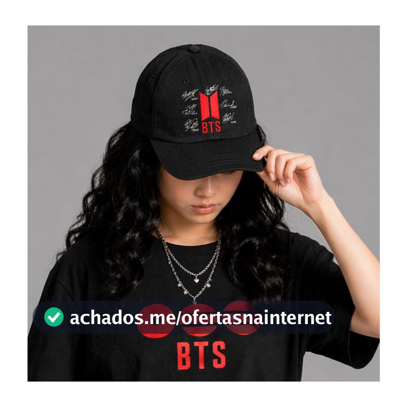 Boné BTS World Tour Lançamento BTS Arirang Kpop Exclusivo Preto BTS ARMY