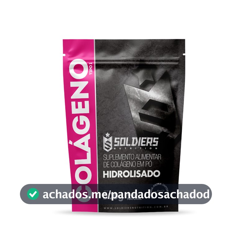Colágeno Hidrolisado Tipo 1 500g 100% Puro Importado Soldiers Nutrition Beleza Pele Unhas Cabelos