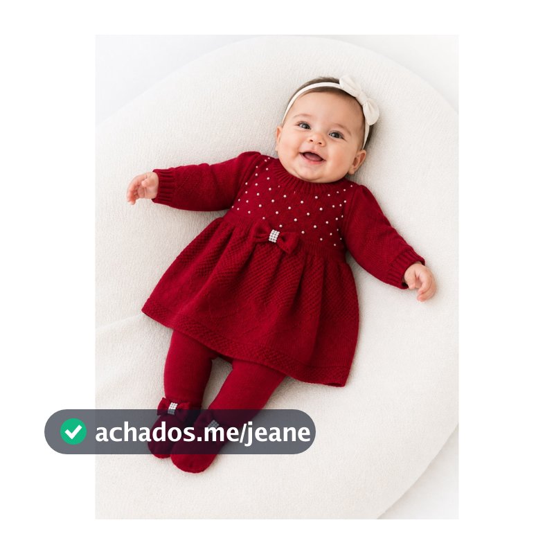 Vestido para bebê e Meia calça saída maternidade