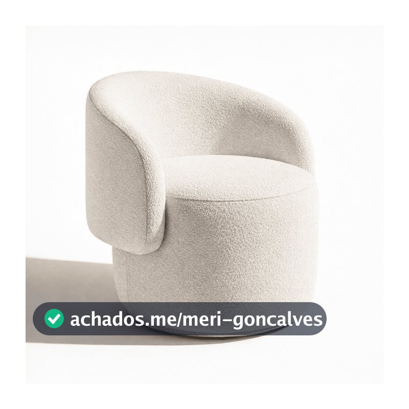 Poltrona Orgânica Boucle - Poltrona Aisha Para Decoração - Poltrona Chloe Decorativa Para Salão