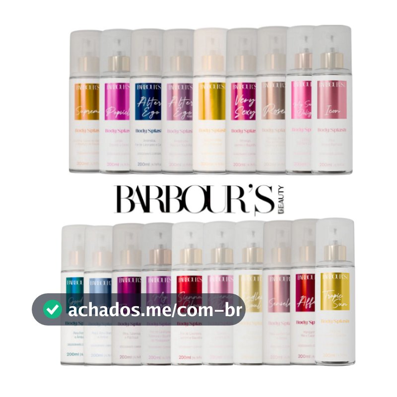 Body Splash Barbour's Beauty Escolha Sua Fragrancia - 200ml