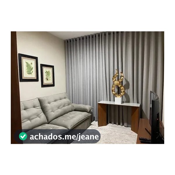 Cortina Sala/Quarto 8,00 x 2,80 em Linho Gaze com Forro Microfibra Promoção