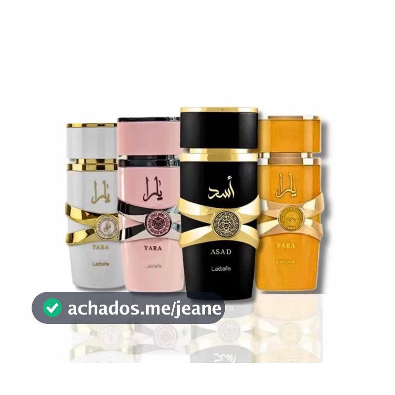 Perfumes Lattafa Yara, Yara Moi, Yara Tous e Asad 4x100ml