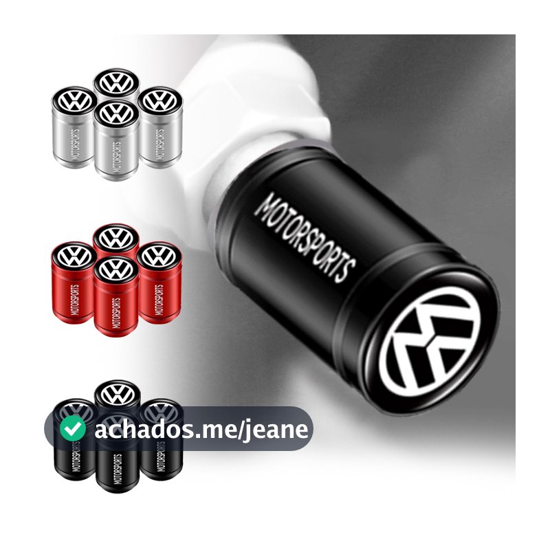 4pcs Upgrade Car Valve Válvula De Carro À Prova De Vazamentos Tampa Esportiva Estilo Cilíndrica Da Haste Roda Para VW Volkswagen Jetta MK5 Golf Passat 3B7 601 171
