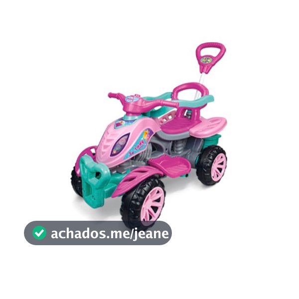 Quadriciclo Infantil Carrinho De Passeio Com Empurrador Haste Pedal Motoquinha Maral