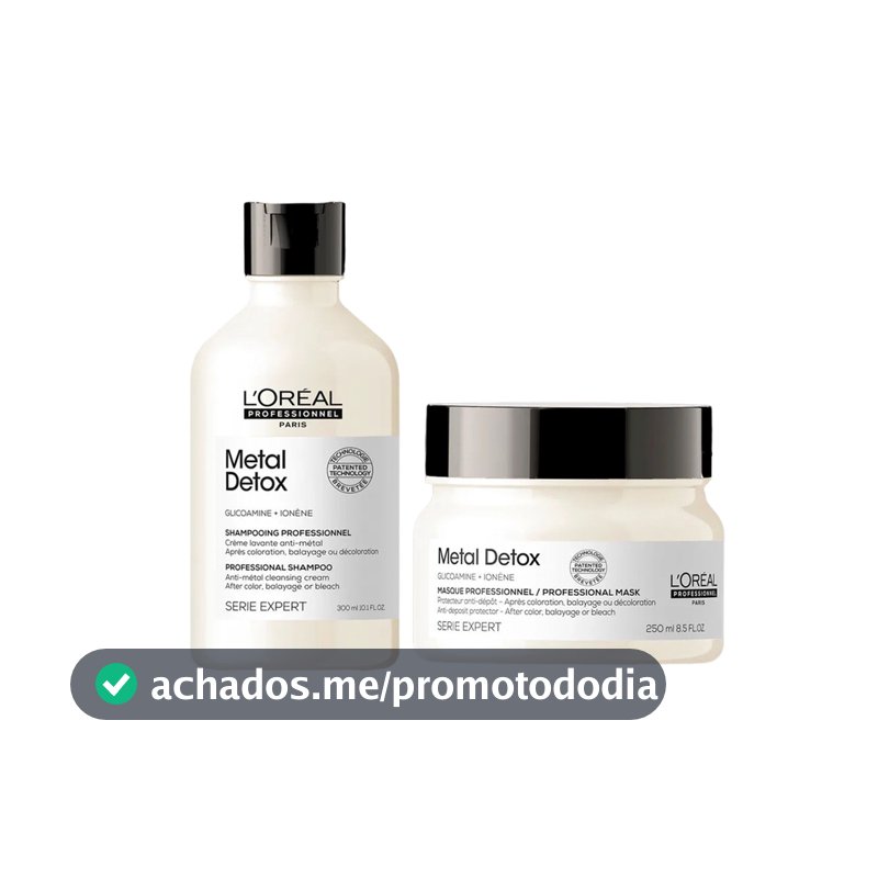 Kit Shampoo e Mascara Metal Detox