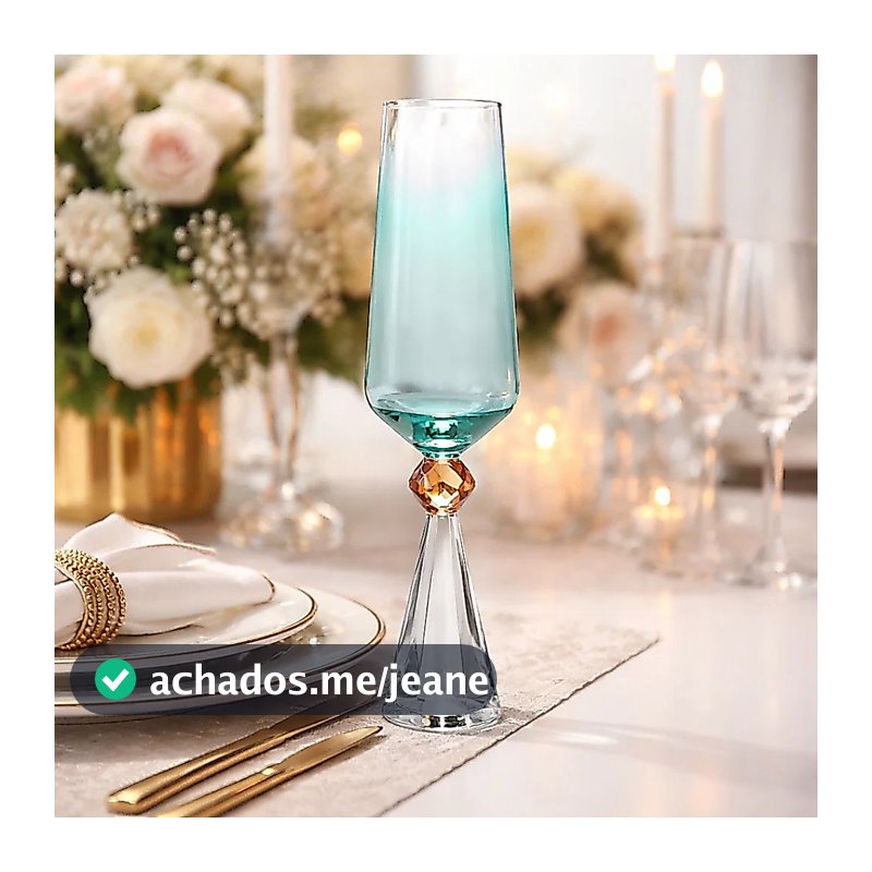 Taça Luxo Premium em Vidro Verde 300ml - Ribeiro e Pavani Original
