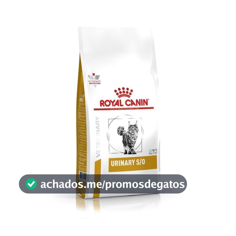 Ração Seca Royal Canin Veterinary Diet Urinary S/O para Gatos com Cálculos Urinários - 1,5 Kg