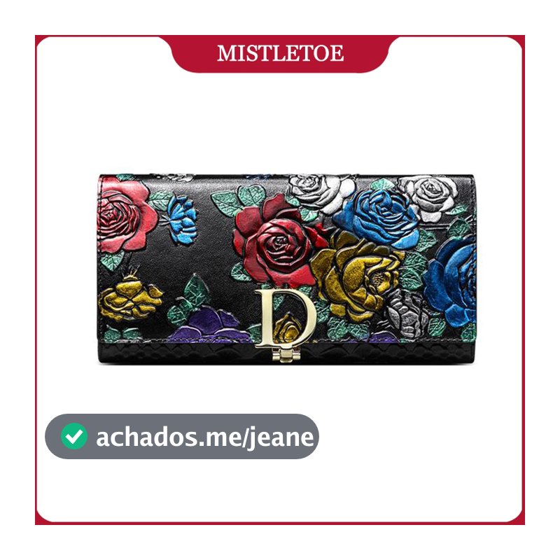 Floral Impresso Mulheres Carteira De Couro Genuíno Moda Telefone De Viagem Carteira Longa Para Presente 2026
