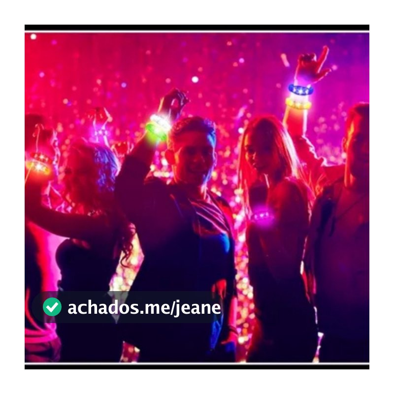 Kit 140 Pulseiras de LED Ativada por Som, Música e Movimento: Acompanhe o Ritm