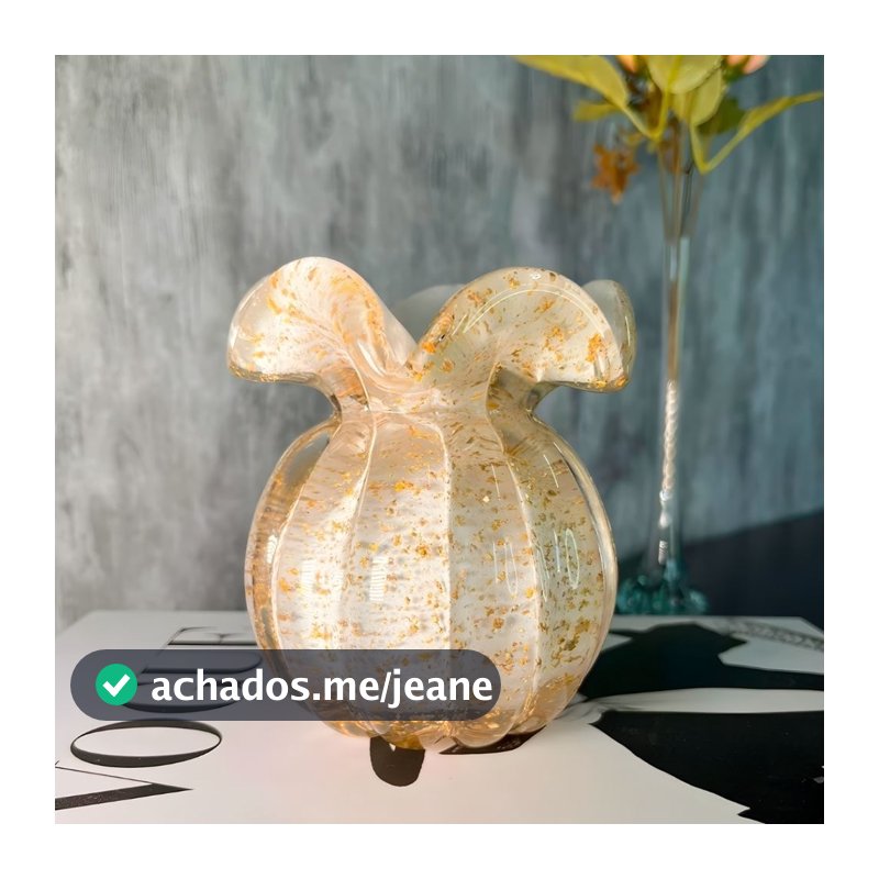 Vaso Murano Trouxinha Cristal Enfeite Decoração Casa Flor Mesa