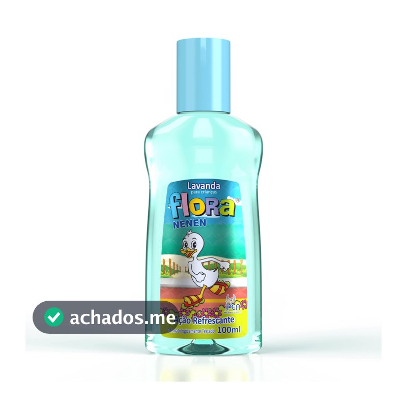COLÔNIA LAVANDA P/ CRIANÇA E BEBÊ PERFUME FLORA NENEN 100ML