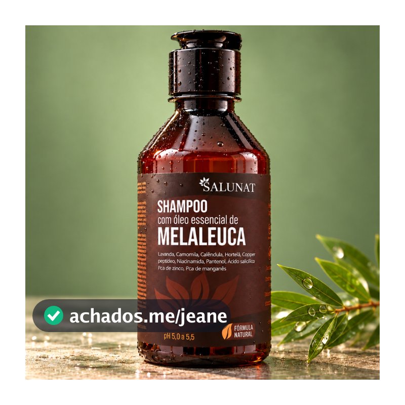 Shampoo Melaleuca Salunat Para Tratamento Da Dermatite Seborreica Psoríase Anticaspa Coceira Oleosidade