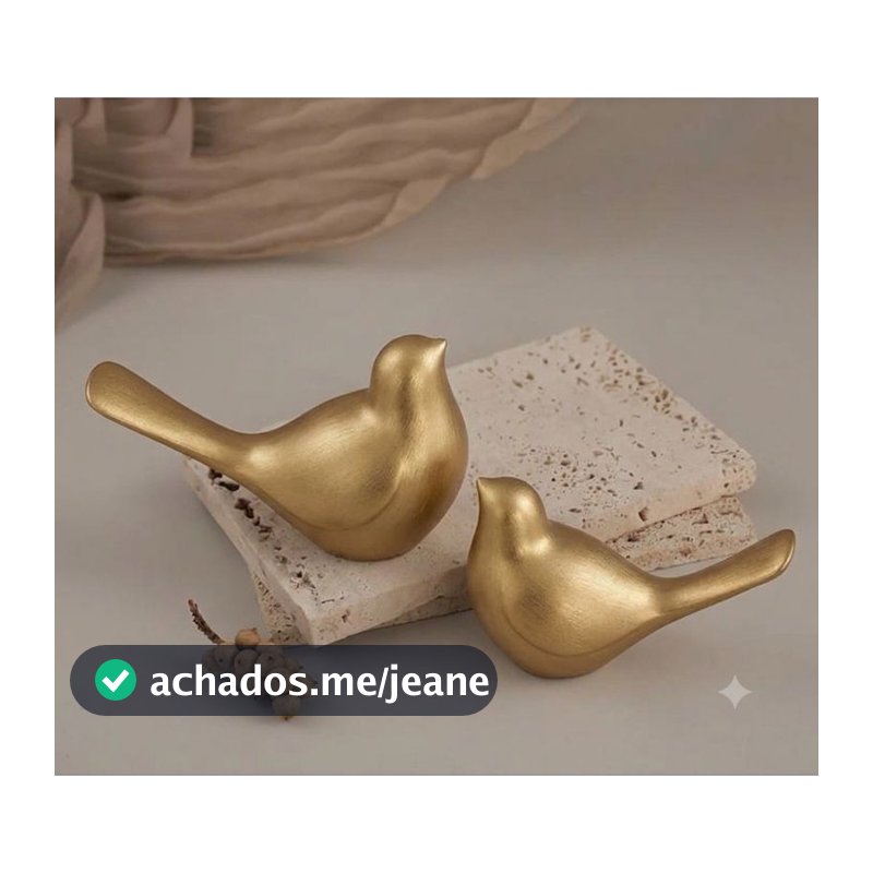 Casal de pássaros decorativos/ Decoração Minimalista.