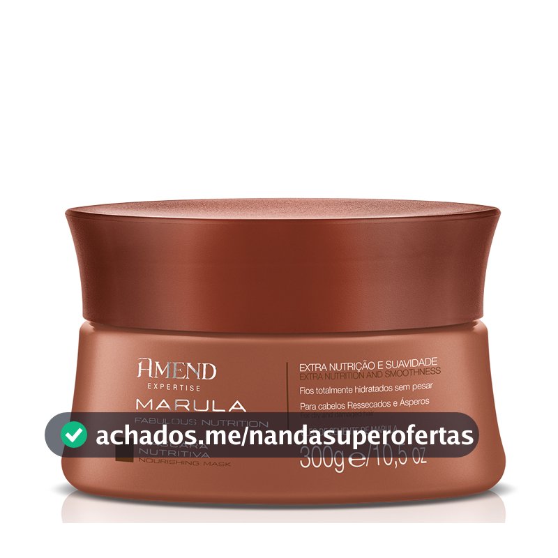 AMEND MÁSCARA NUTRITIVA EXPERTISE MARULA FABULOUS NUTRITION 300G