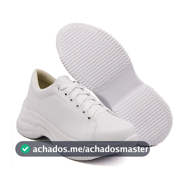 Tênis Feminino Chunky Sneaker Dk shoes fábrica Calçados Plataforma Branco Perfeito Todo Branco