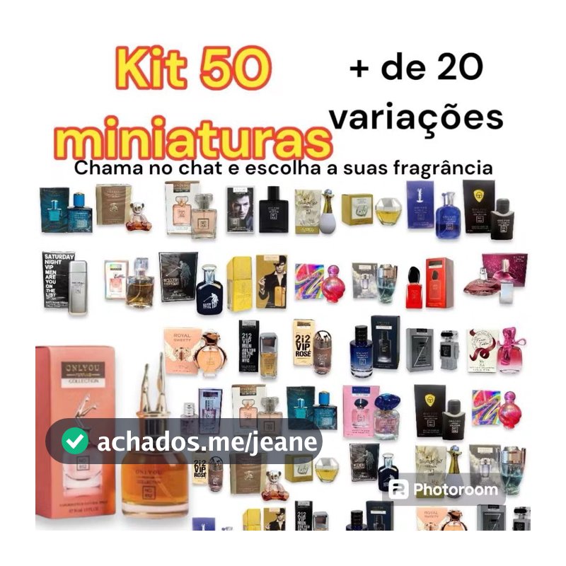 Kit Perfume Miniatura ATACADO 30ML Cada Perfume Feminino Perfume Masculino Perfume Importado