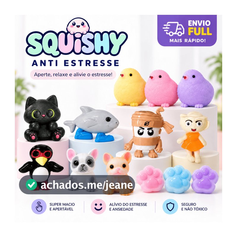 Taba Squishy Anti estresse fofo macio Capivara Gatinho Pintinho Brinquedo sensorial infantil Full