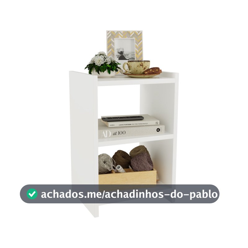 Mesa de Cabeceira Retro para Quarto Casal ou Solteiro Nicho Decoração América