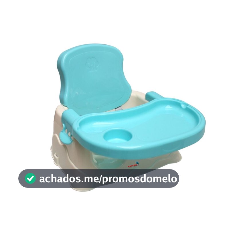 Cadeira de Alimentação Bebê Booster Azul Importway
