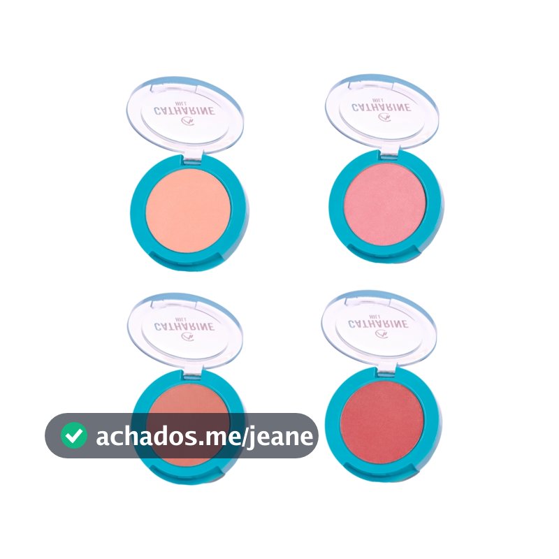 Blush Compacto Ultrafino Alta Pigmentação Catharine Hill 6g Matte Vegano