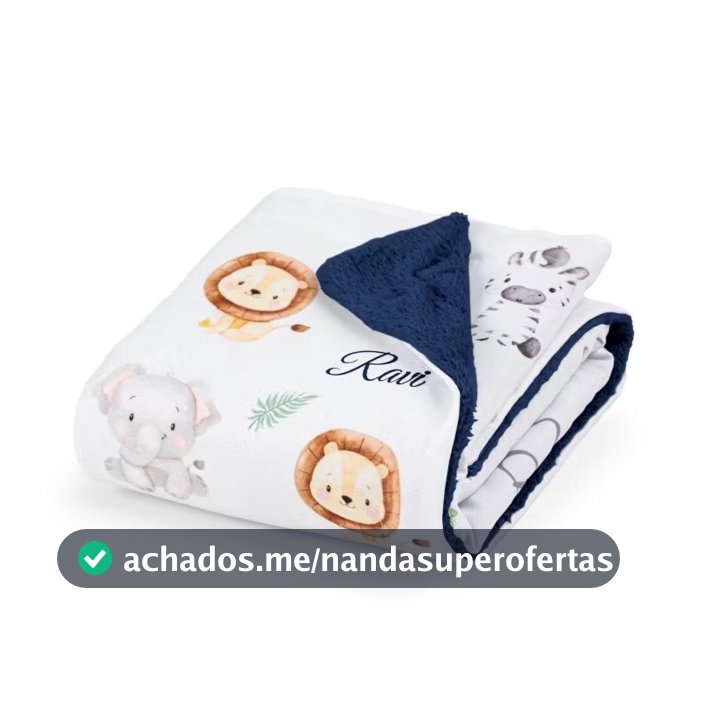 Manta Bebe personalizada,(SEM  BOLINHA) com nome do seu bebê menino e menina.